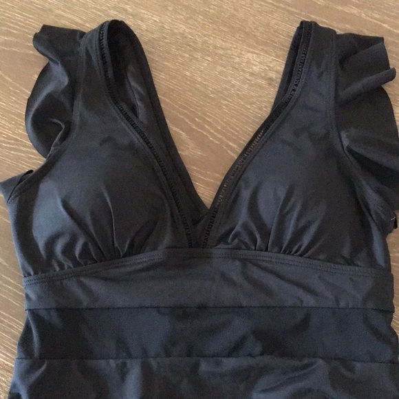 NWT! Stylish swimwear black one piece. Size M. - Picture 2 of 4